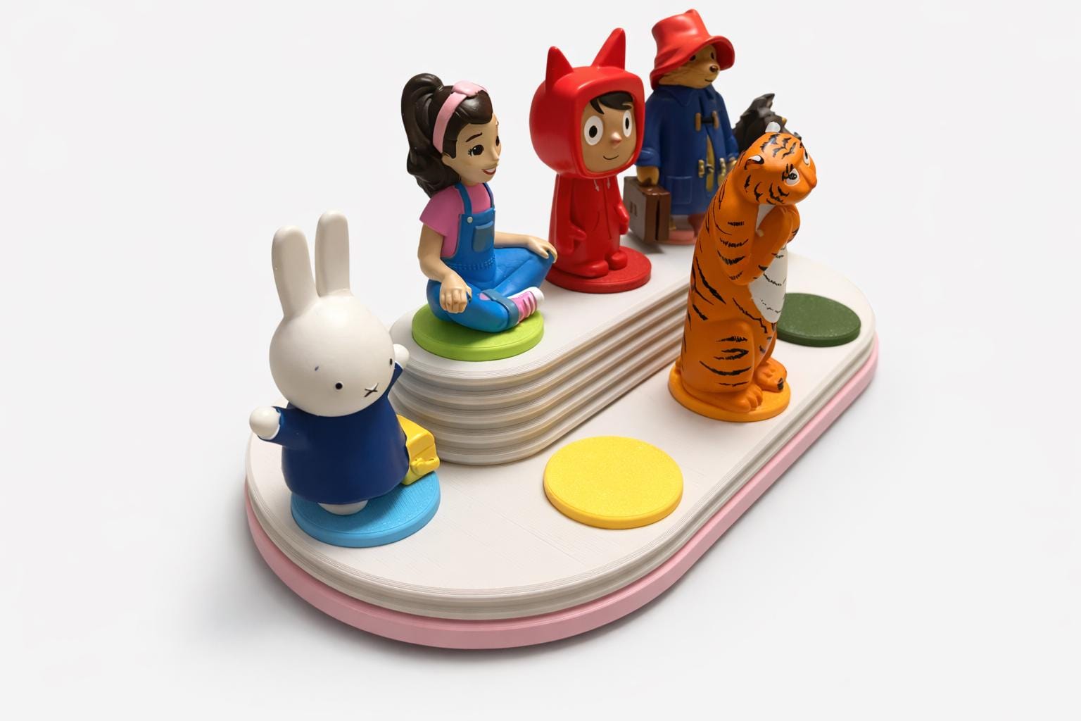 Toniebox & Toniebox 2 Shelf Organizer Stand with Integrated Dock | Tonies Display Storage for Playroom